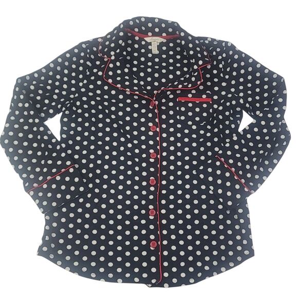 SOMA Coquette Pajama Set Christmas Holiday Red Bows Size M - Picture 2 of 10